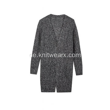 Knopflose Strickjacke aus AB-Garn für Damen